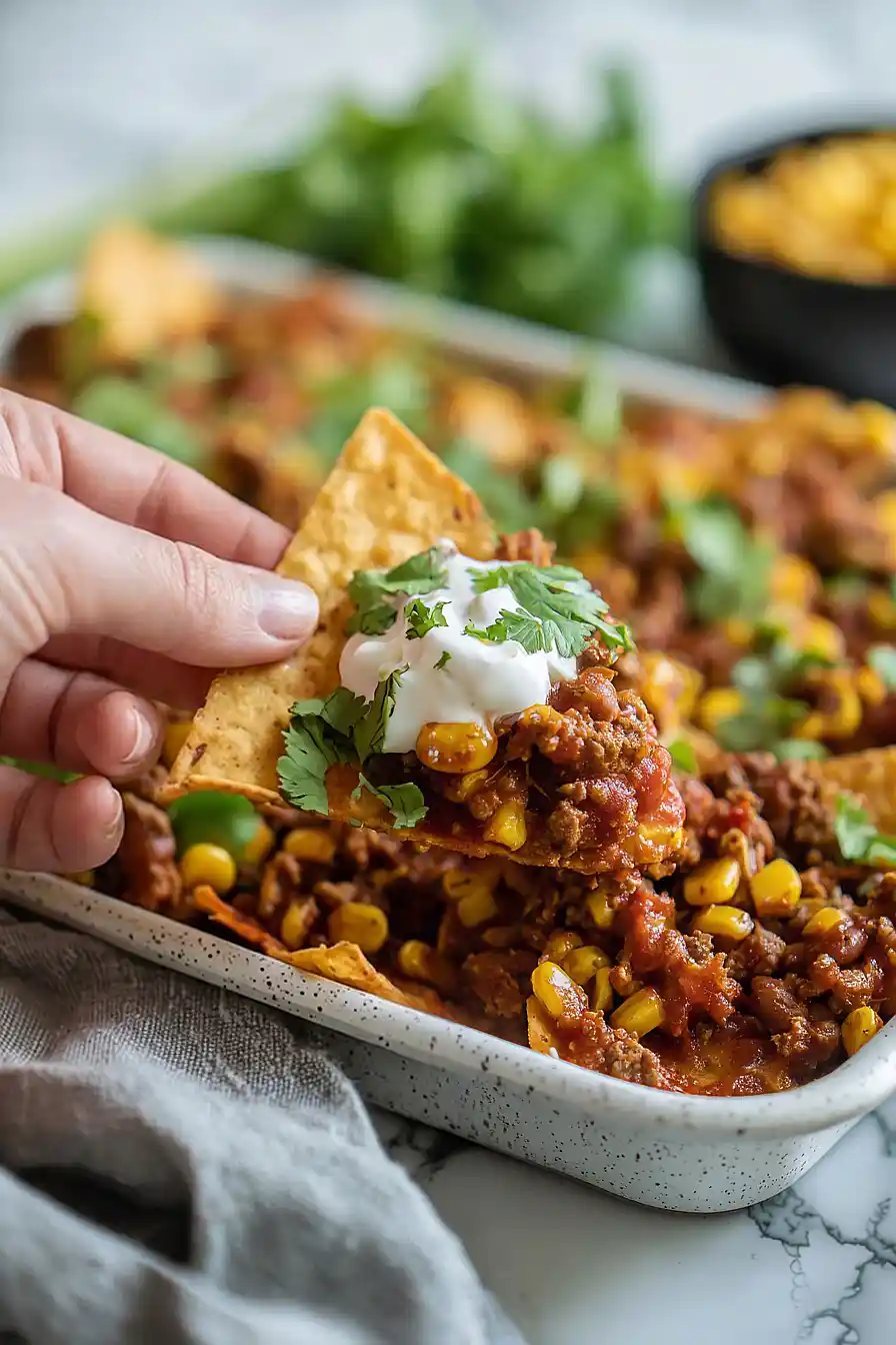 baked beans nachos