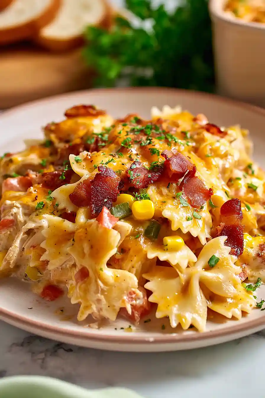 bbq ranch chicken casserole