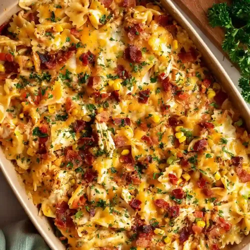 bbq ranch chicken casserole