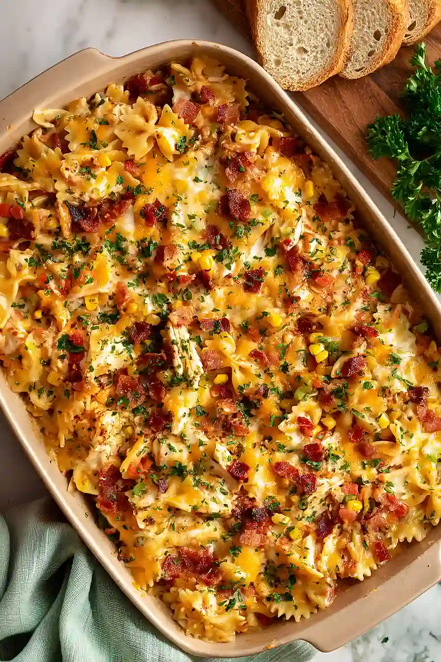 bbq ranch chicken casserole