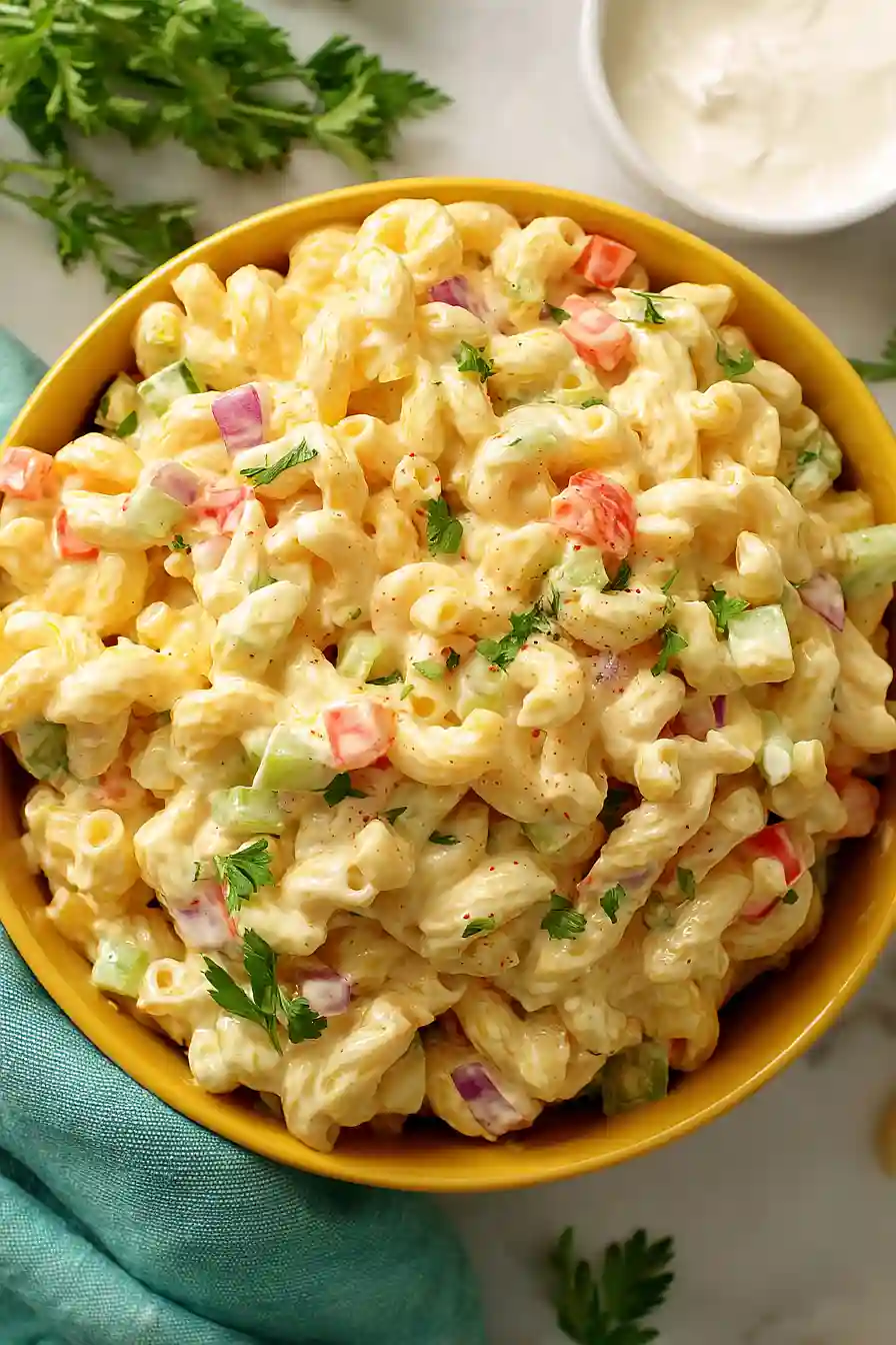 high protein macaroni salad