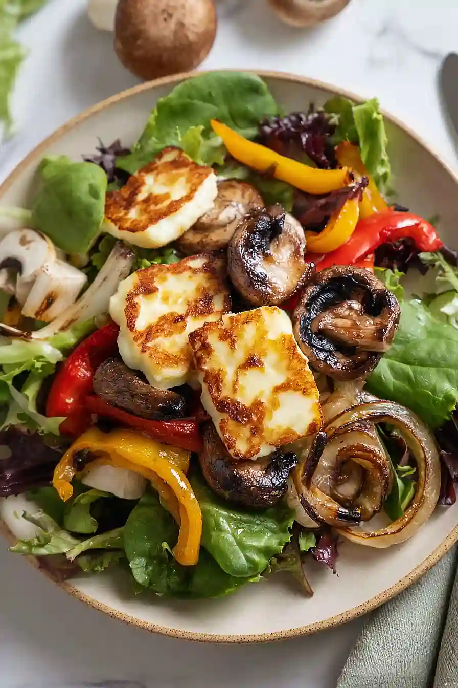 grilled vegetables with halloumi