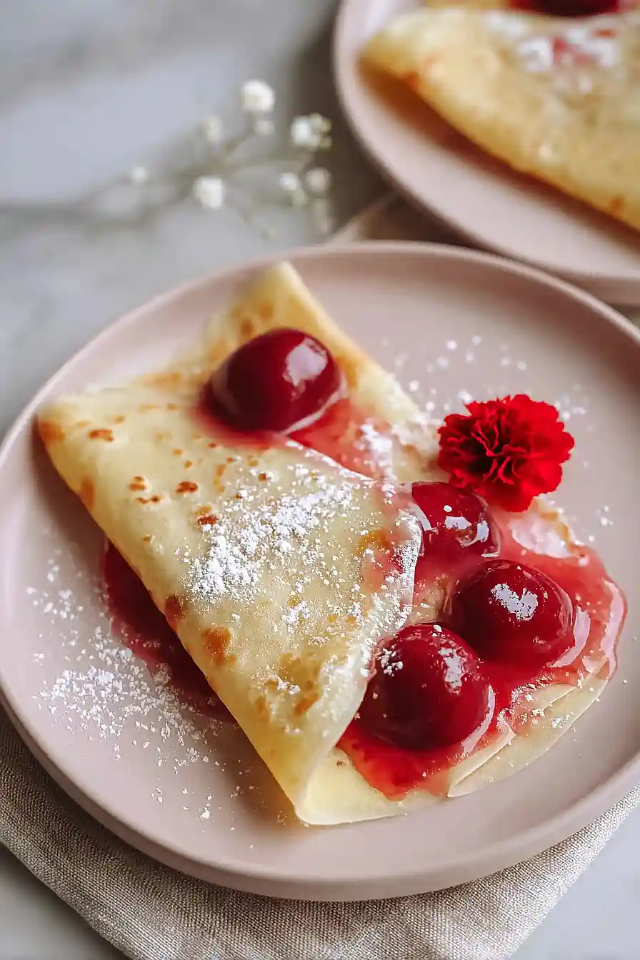 cherry crepes