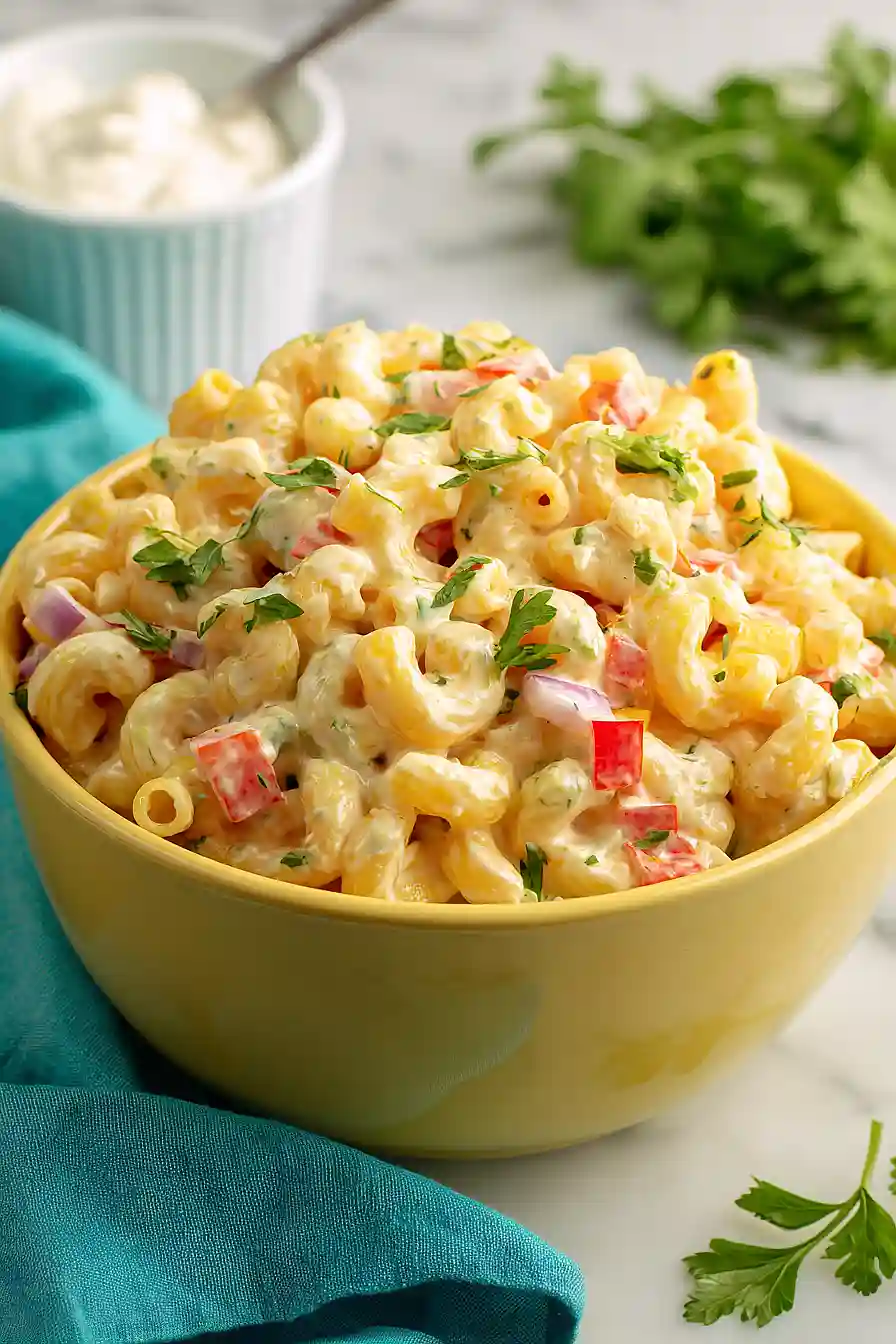 high protein macaroni salad