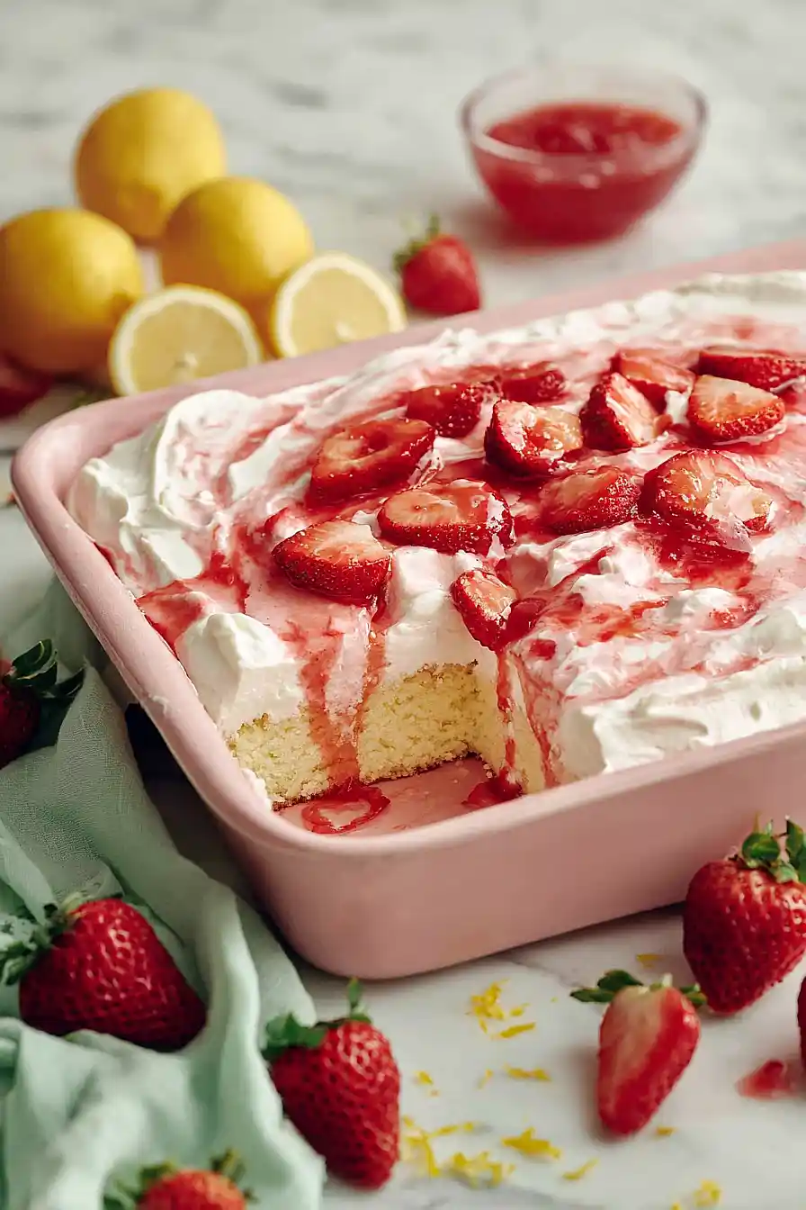 strawberry tres leches