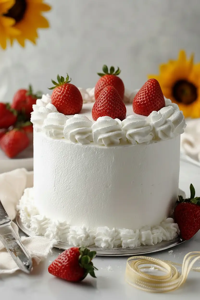 strawberry chiffon cake