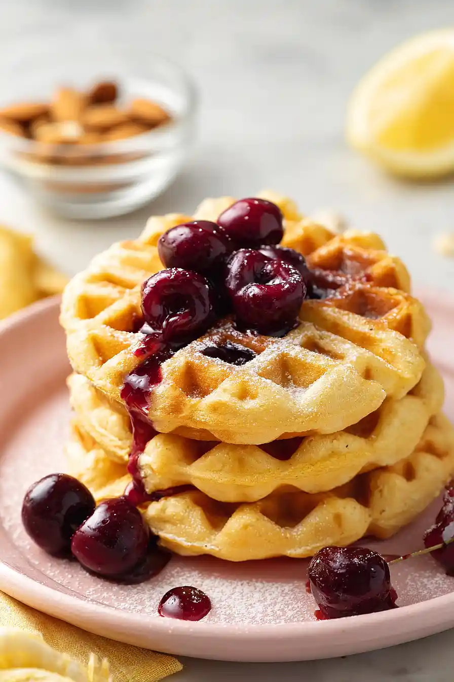 cherry waffles