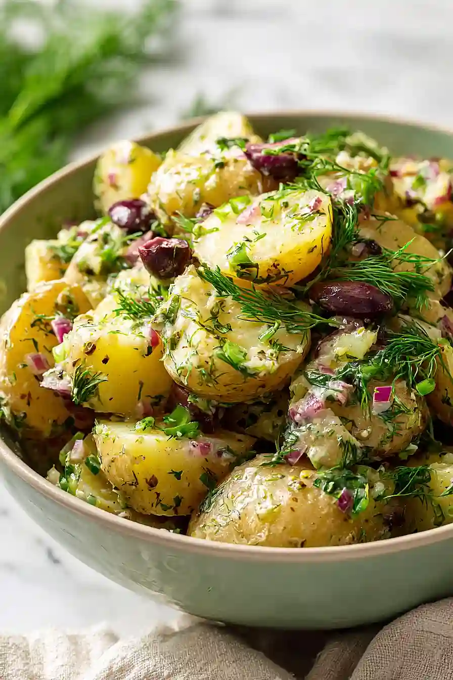 potato salad with olives