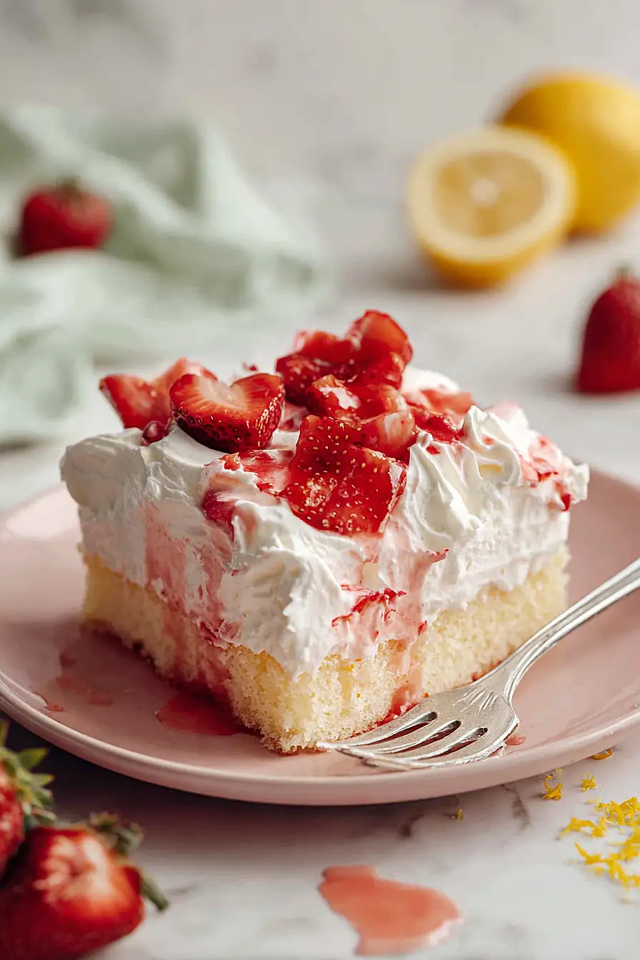 strawberry tres leches