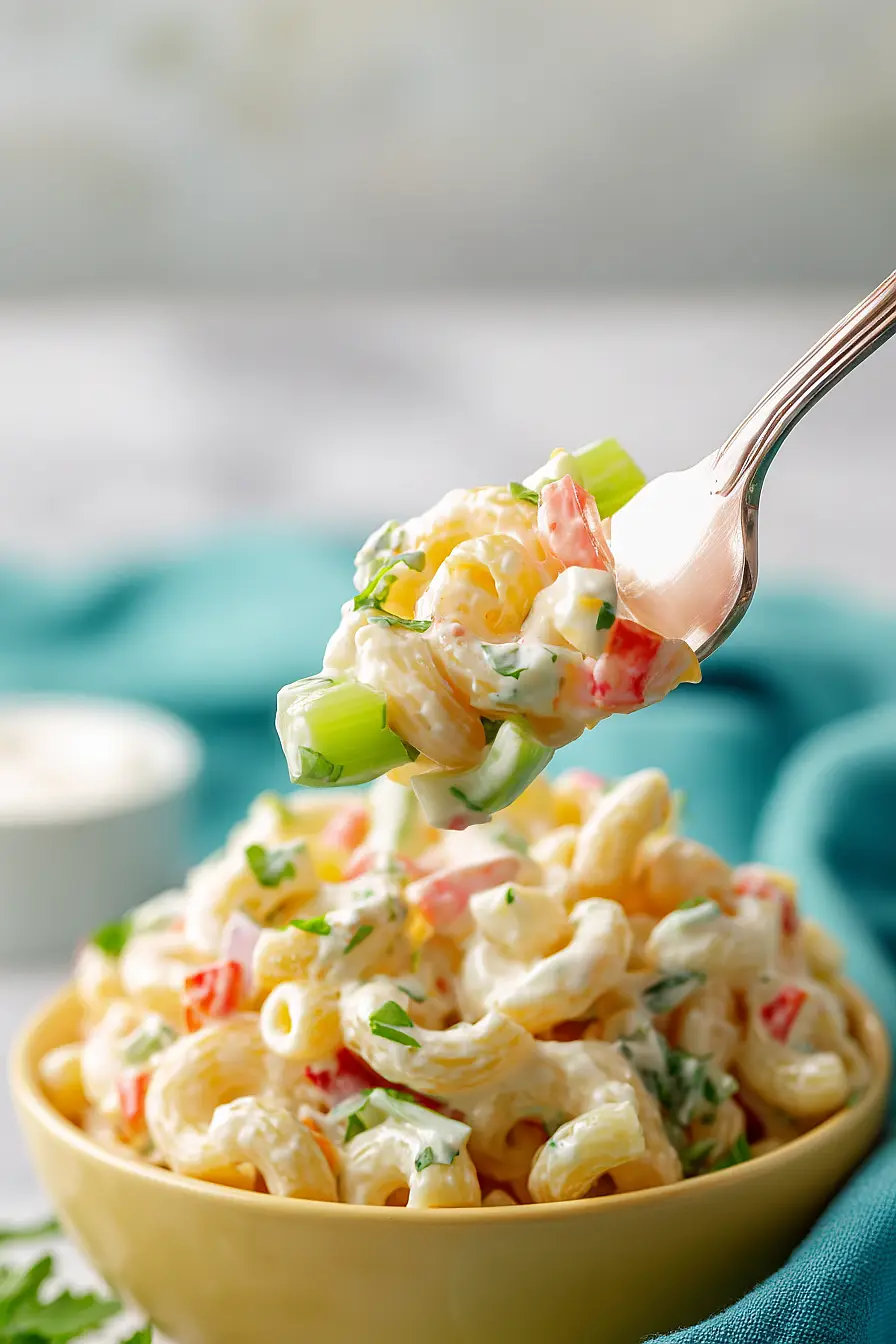 high protein macaroni salad