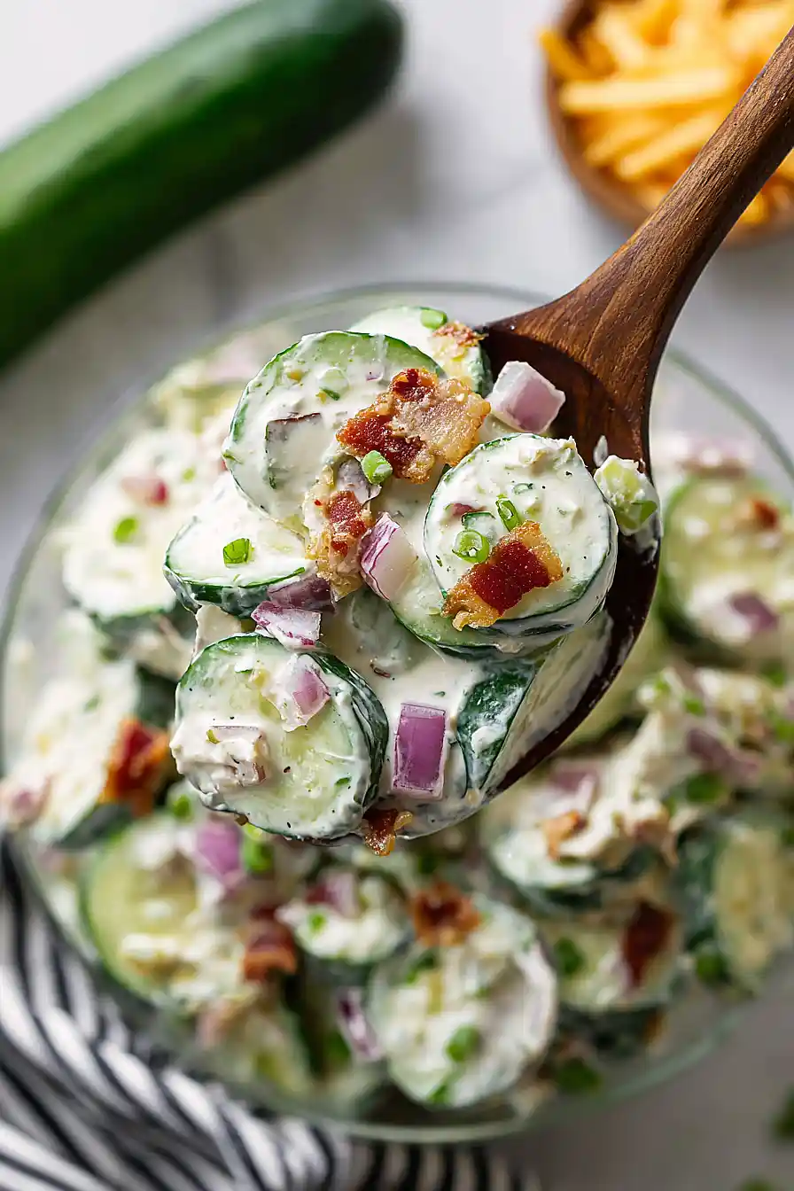 jalapeño popper cucumber salad
