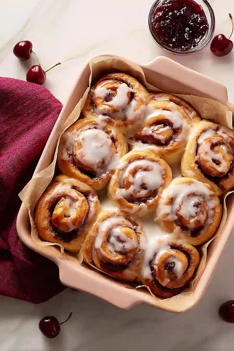 cherry cinnamon rolls