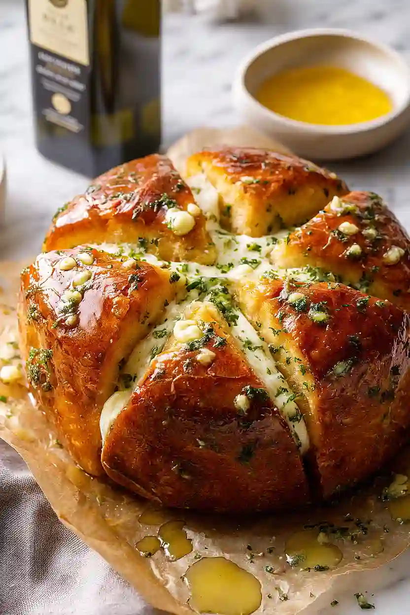 korean cream cheese garlic bread