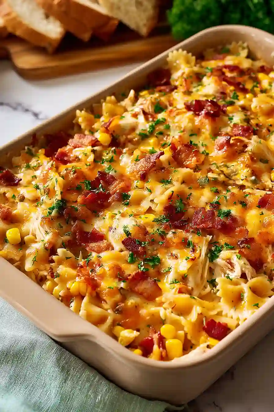bbq ranch chicken casserole