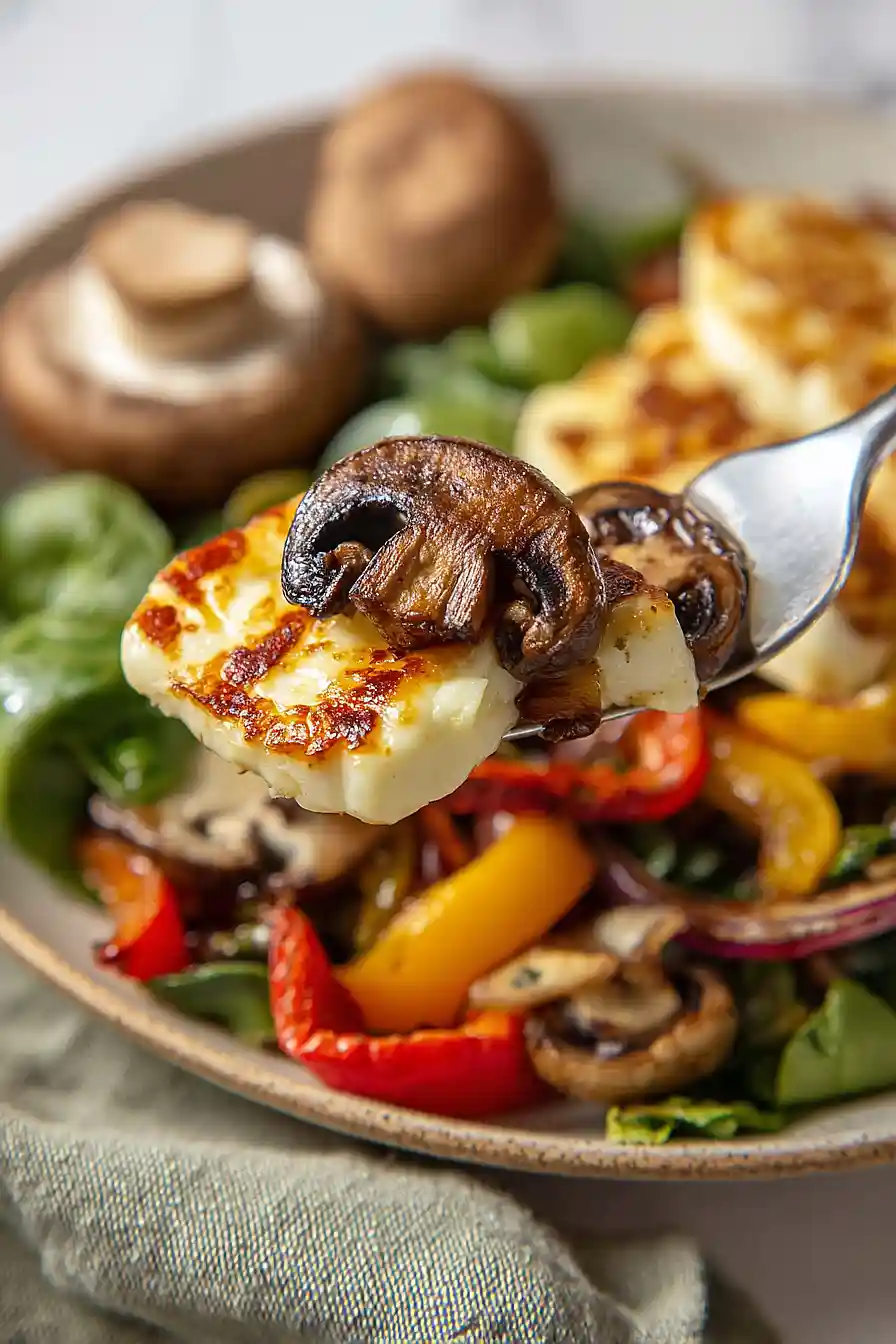 grilled vegetables with halloumi