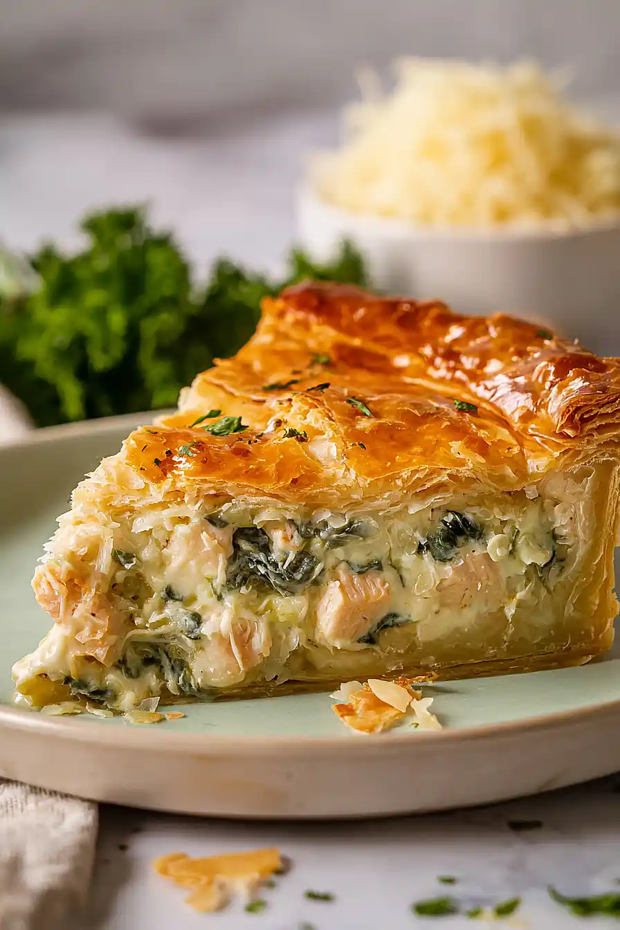 chicken and spinach pie