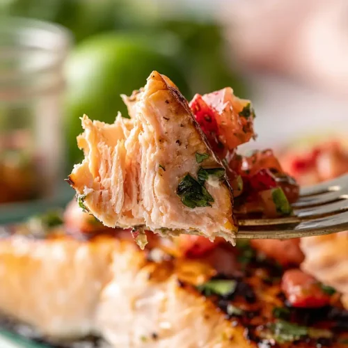 grilled salmon with strawberry jalapeño salsa