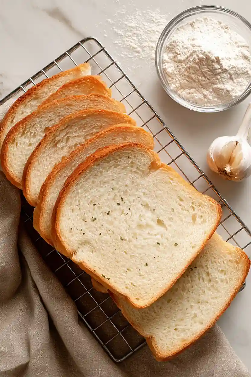 bread machine garlic bread