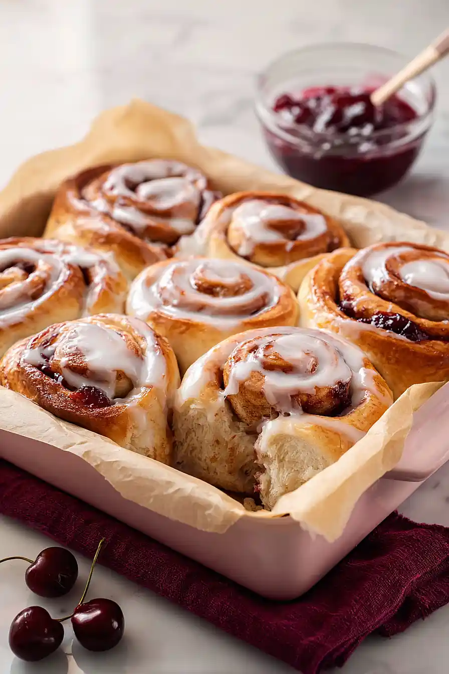 cherry cinnamon rolls