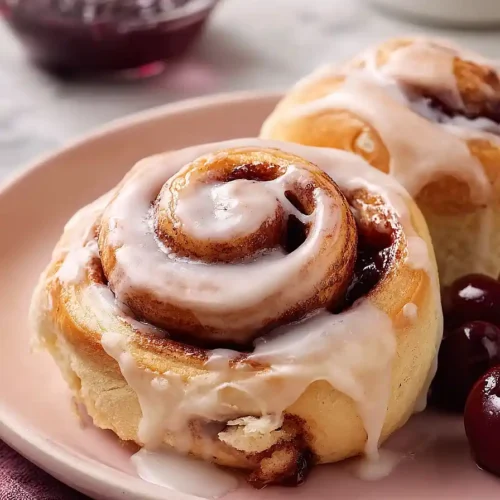 cherry cinnamon rolls