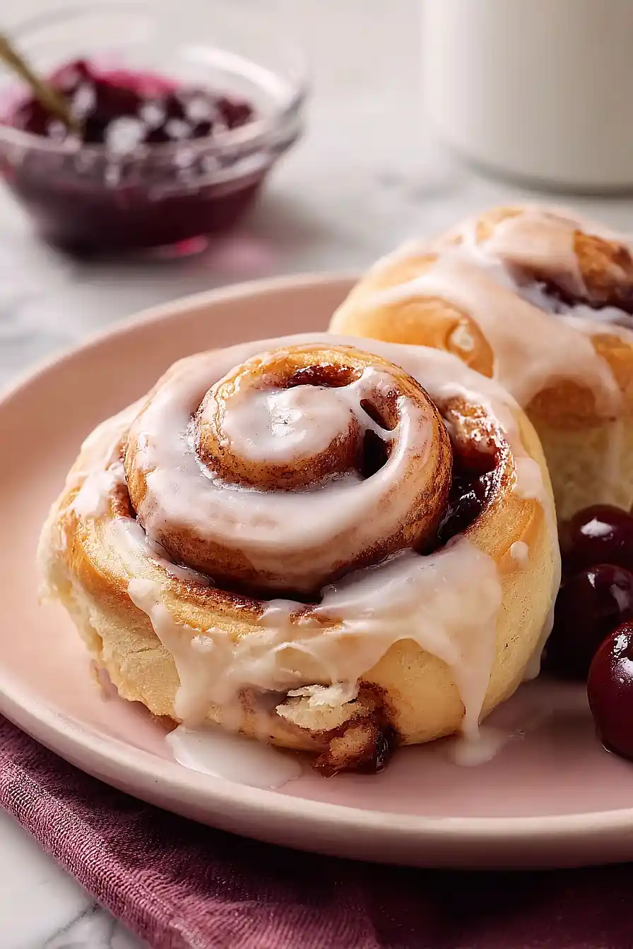 cherry cinnamon rolls