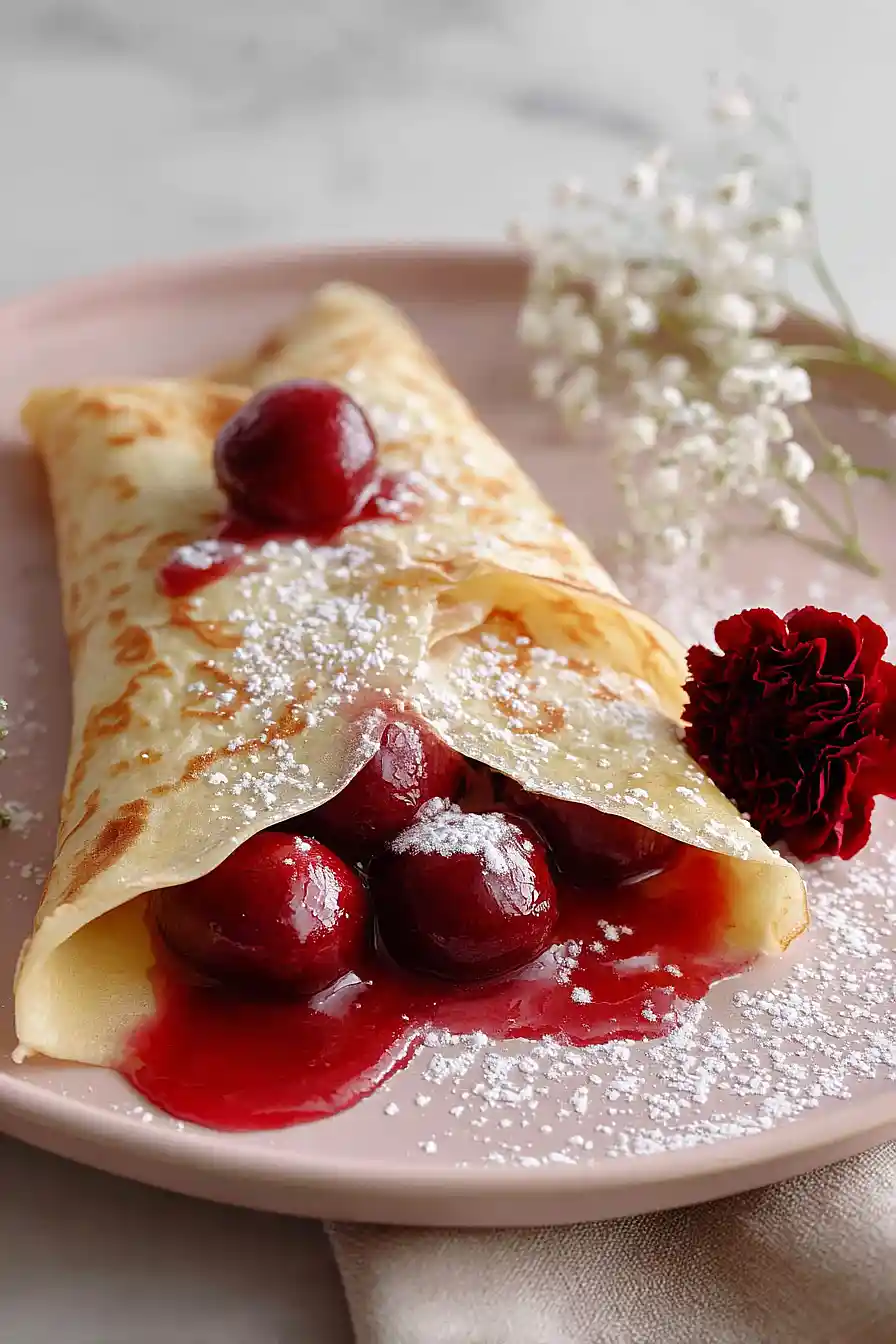 cherry crepes