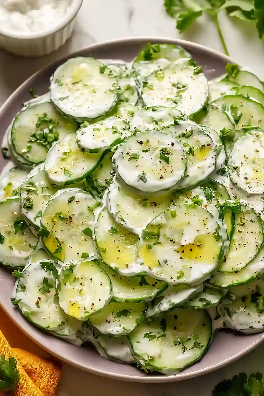 cucumber salad with greek yogurt