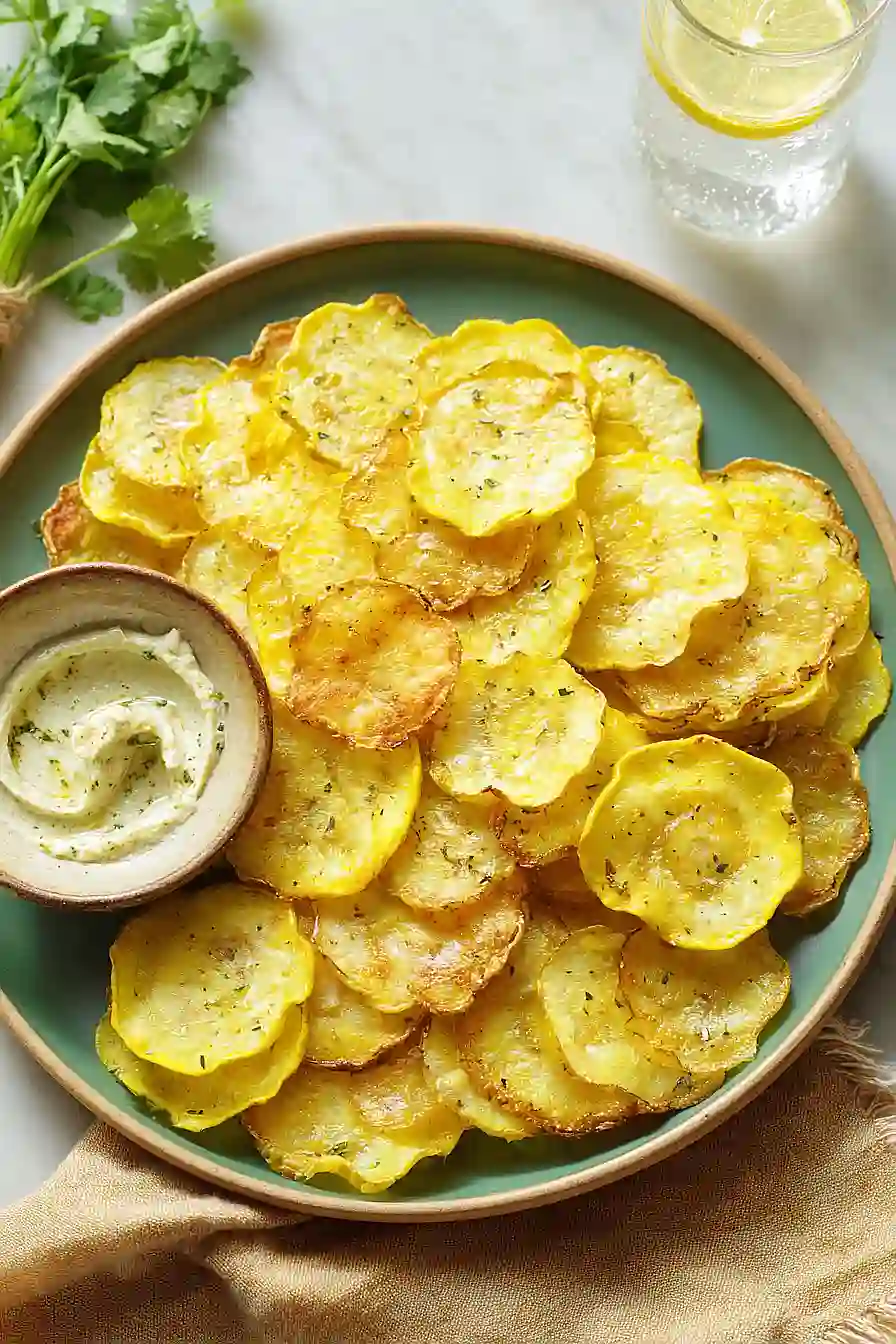 yellow squash chips