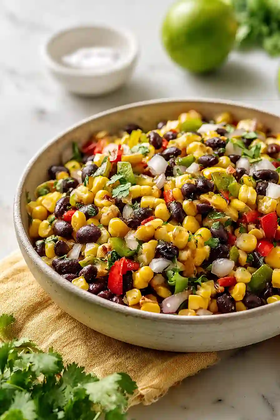 grilled corn and black bean salsa