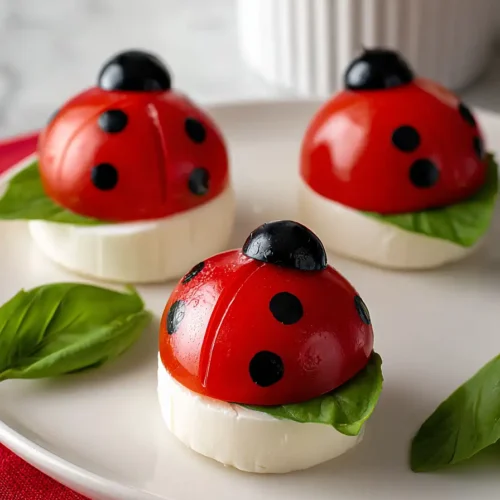 ladybug caprese salad
