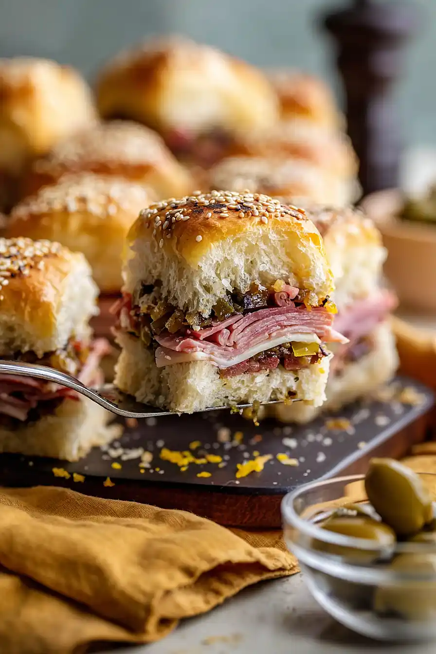 muffaletta hawaiian roll sliders