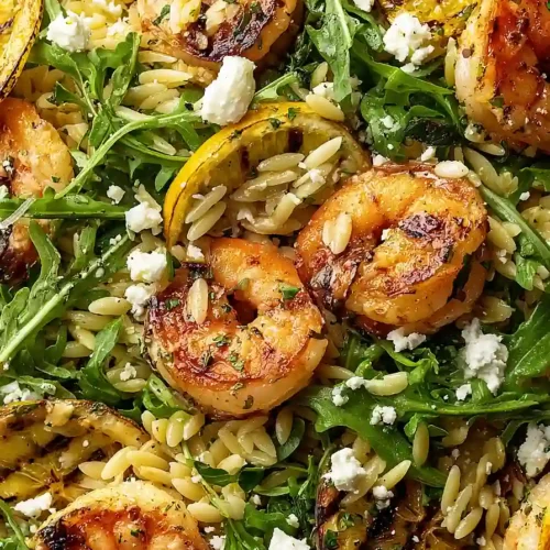 lemon orzo salad with shrimp