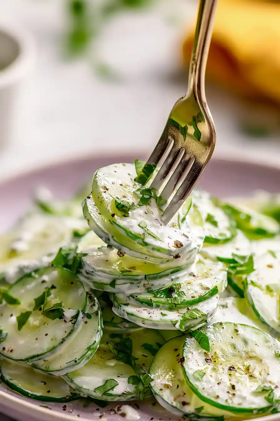 cucumber salad with greek yogurt