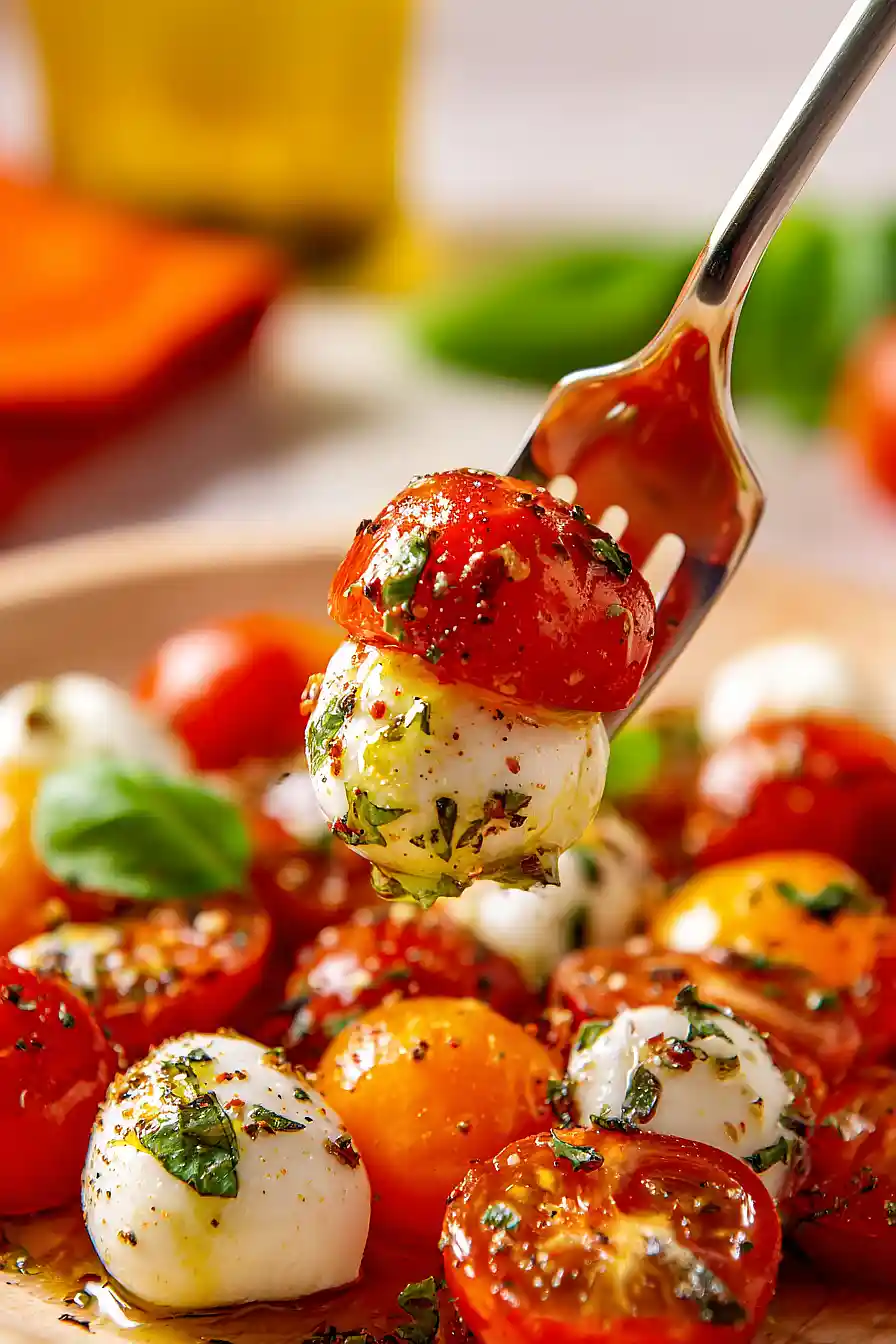marinated caprese salad