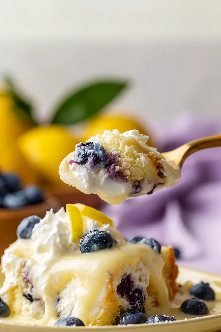 lemon blueberry trifle