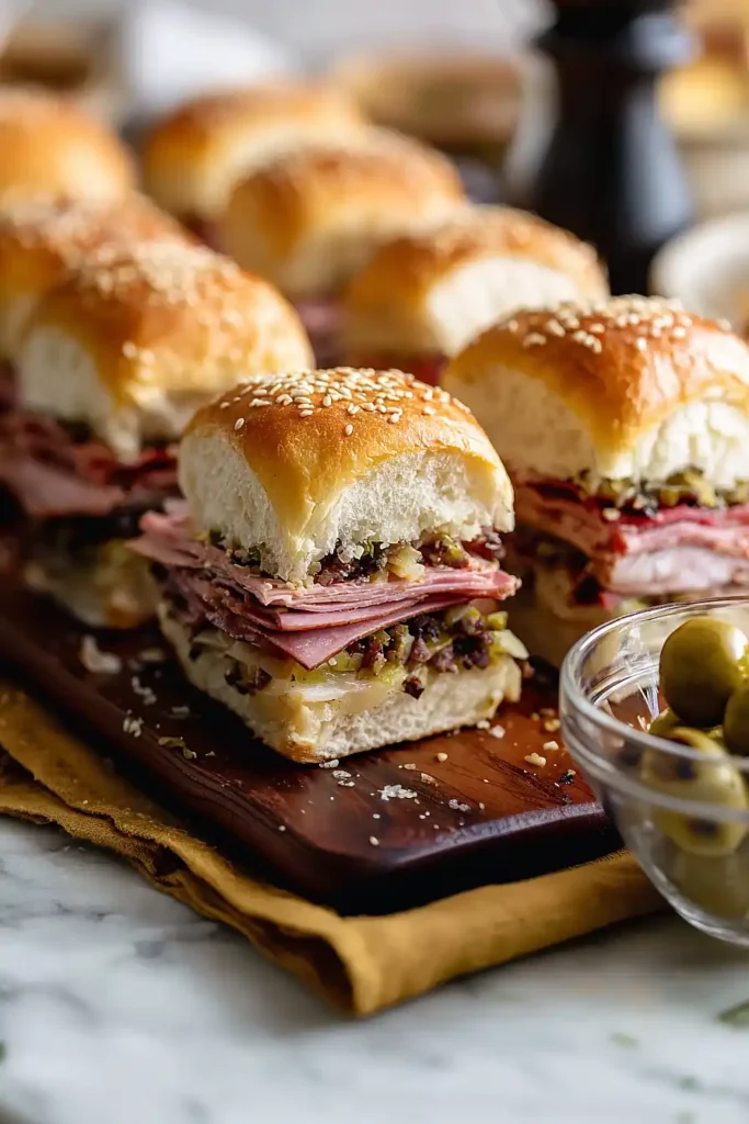 muffaletta hawaiian roll sliders