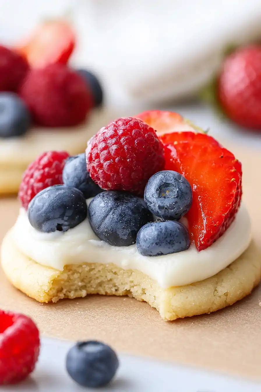 mini fruit pizza