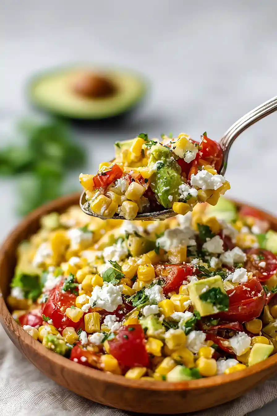 corn and feta salsa