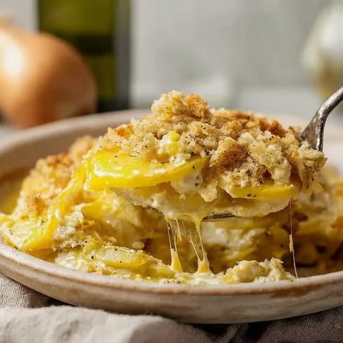 yellow squash casserole with mayonnaise