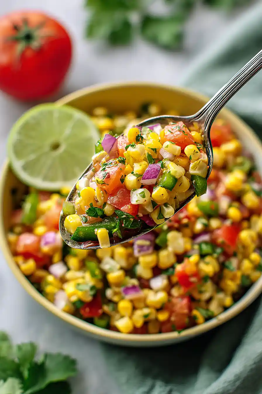 corn and jalapeño salsa
