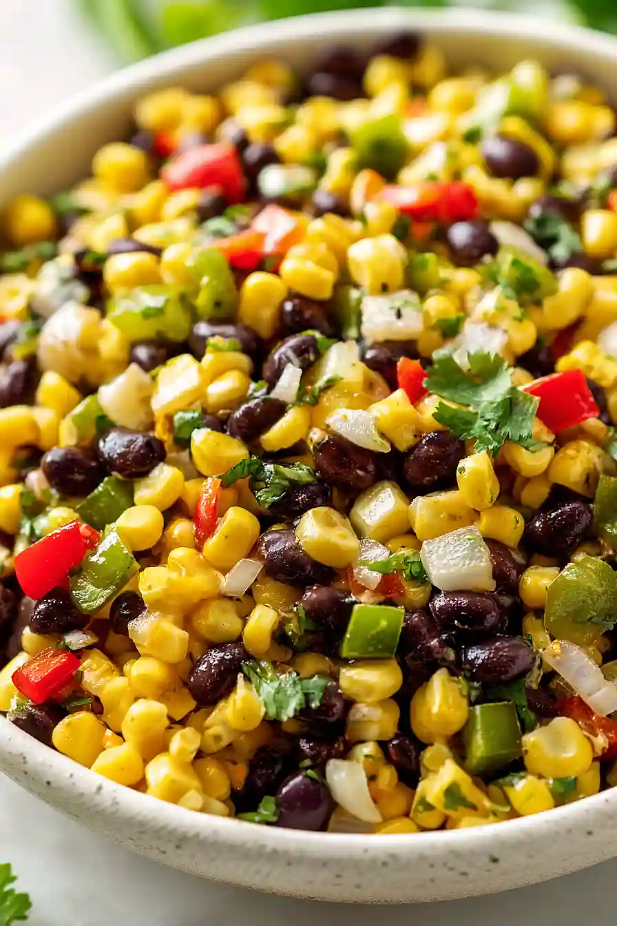 grilled corn and black bean salsa