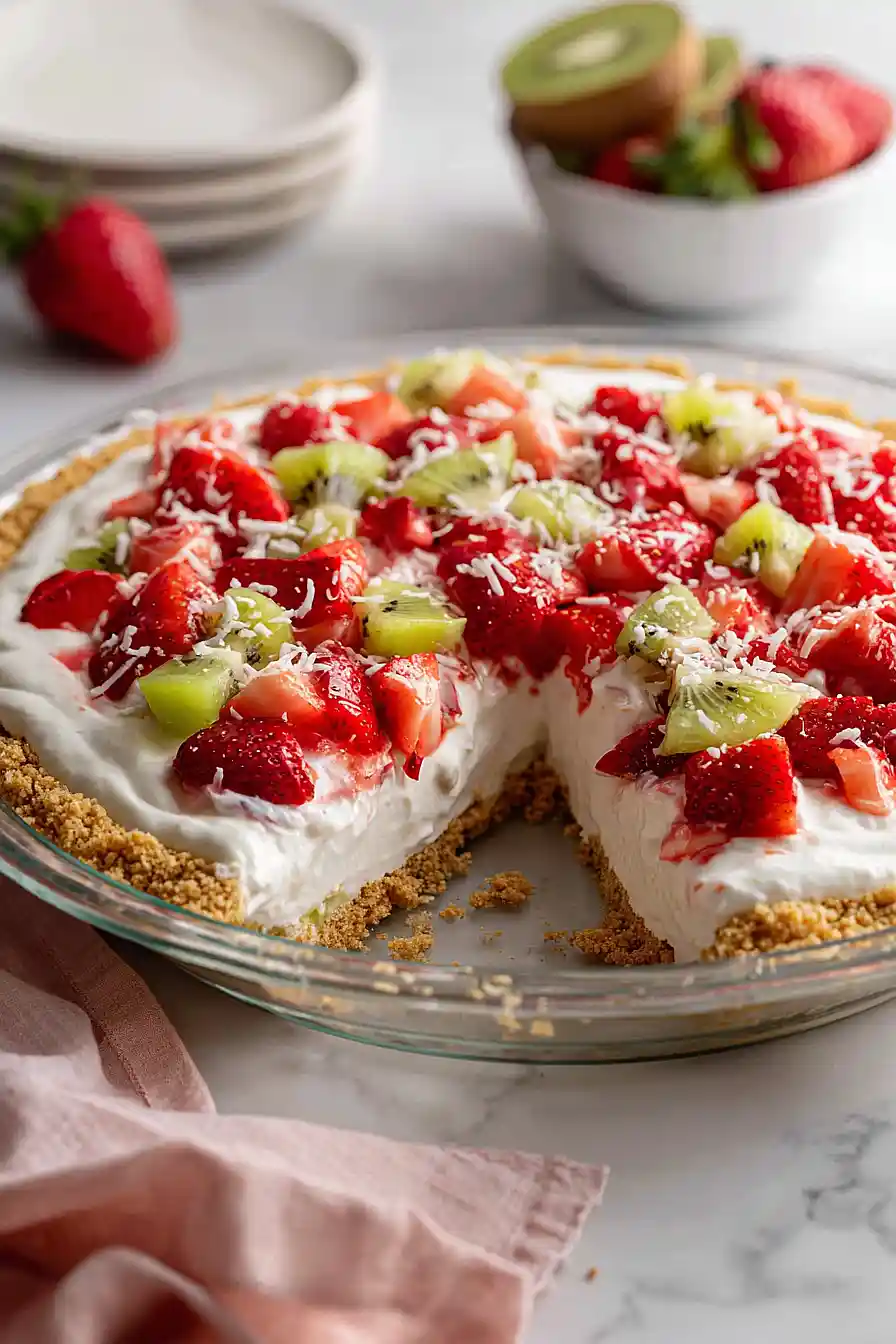 no bake fruit pizza