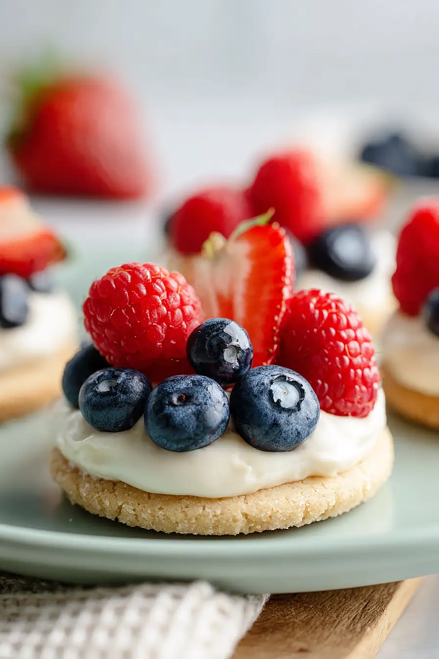 mini fruit pizza
