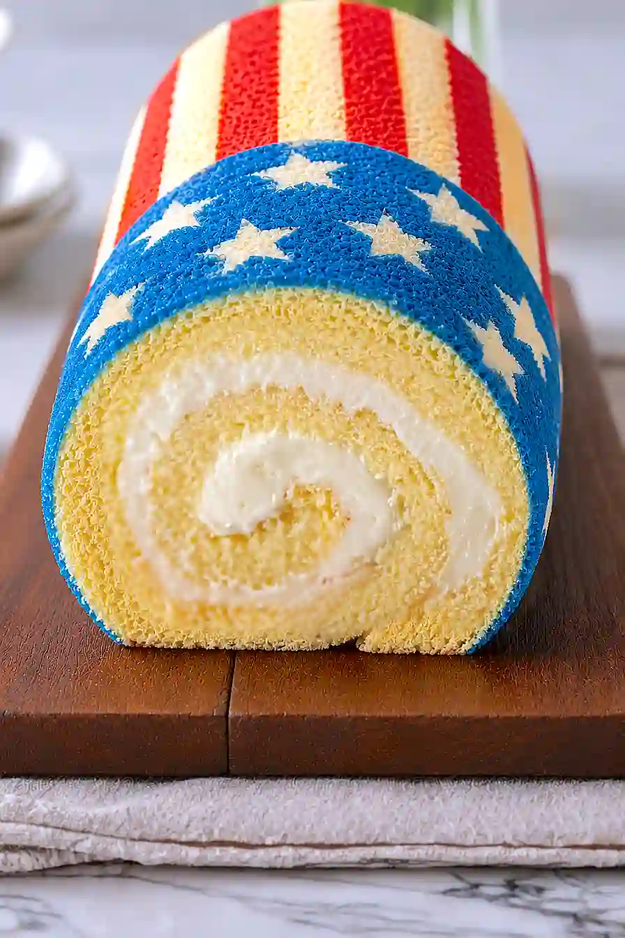 american flag cake roll