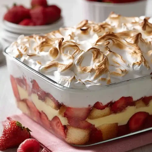 berry meringue trifle