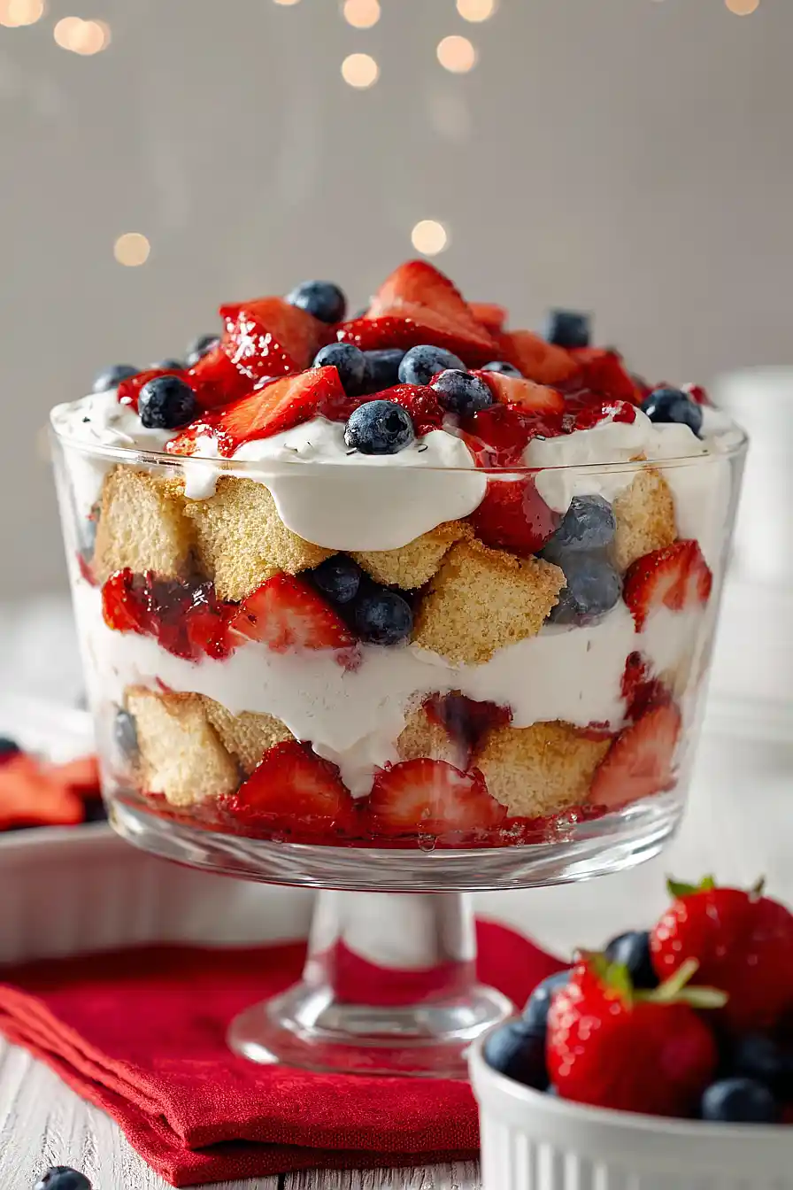vegan berry trifle