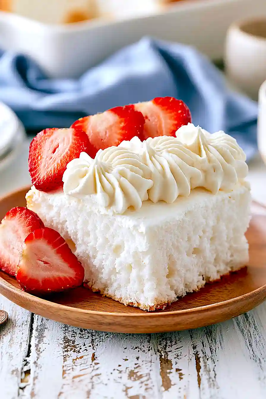 angel food flag cake