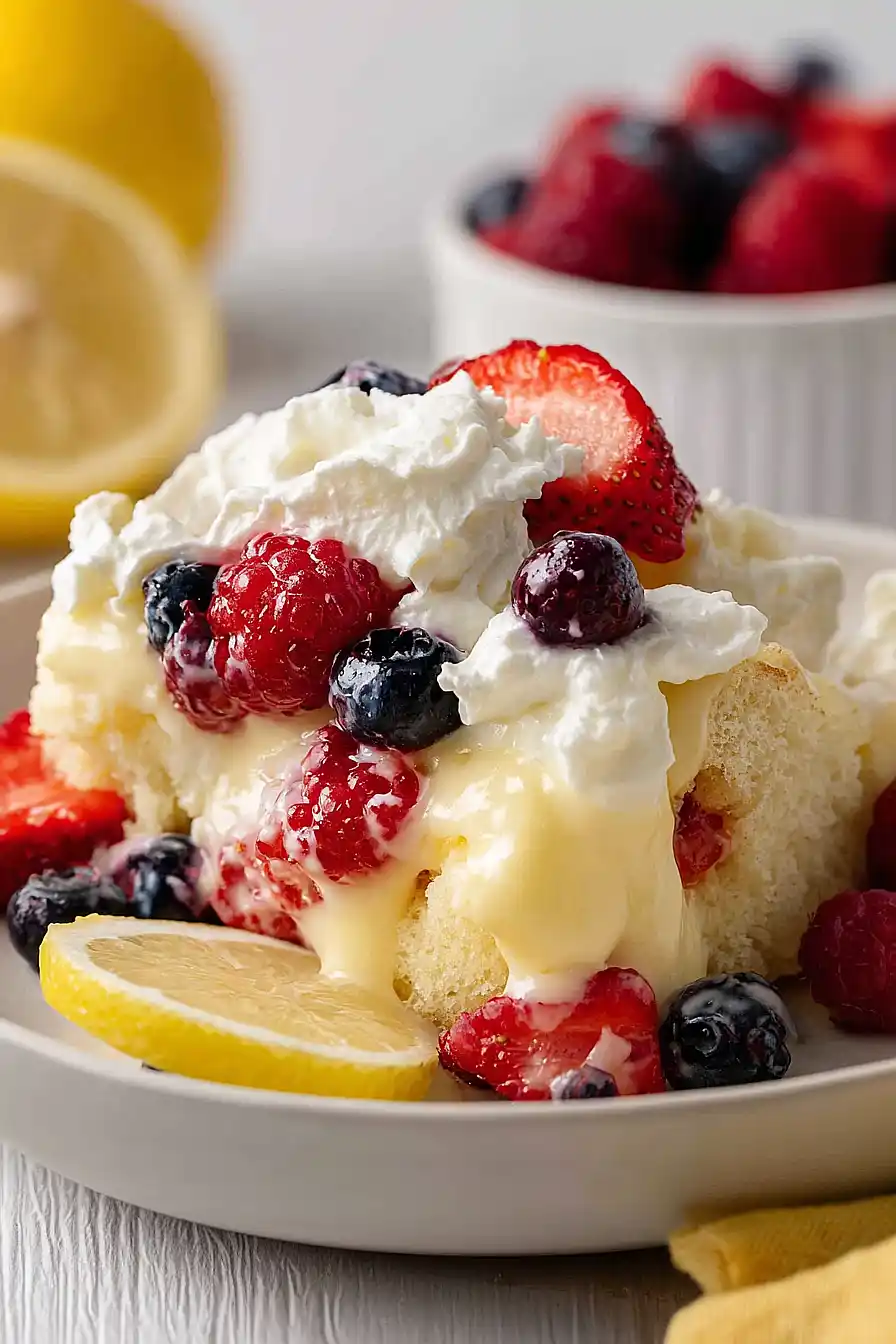 lemon curd berry trifle