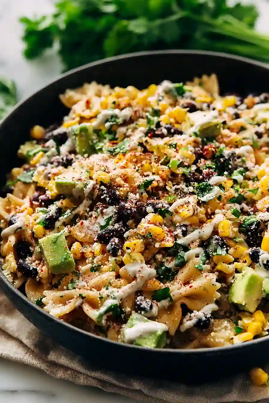 mexican street corn pasta salad