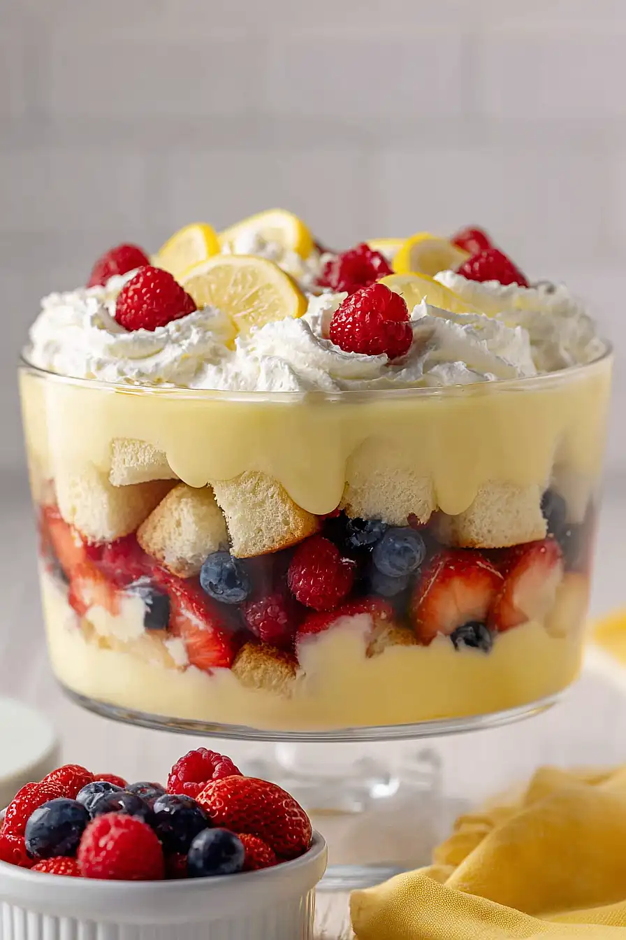 lemon curd berry trifle